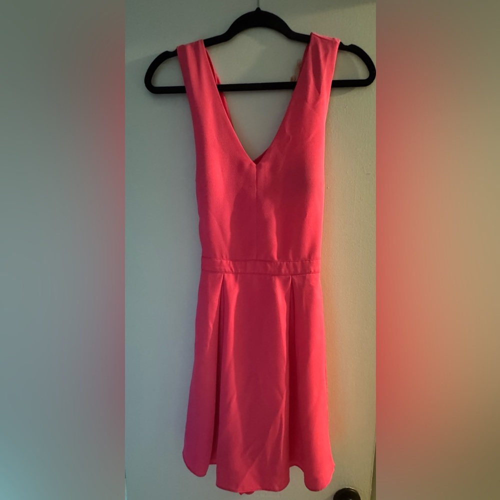 Hot pink dress